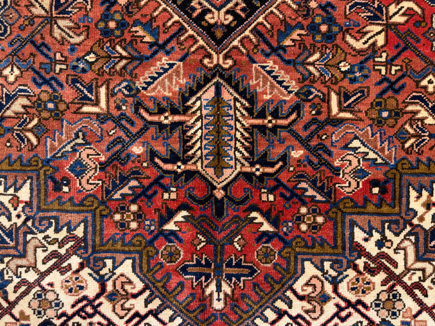 10’1”x14’ Hand-Knotted Persian Heriz Area Rug