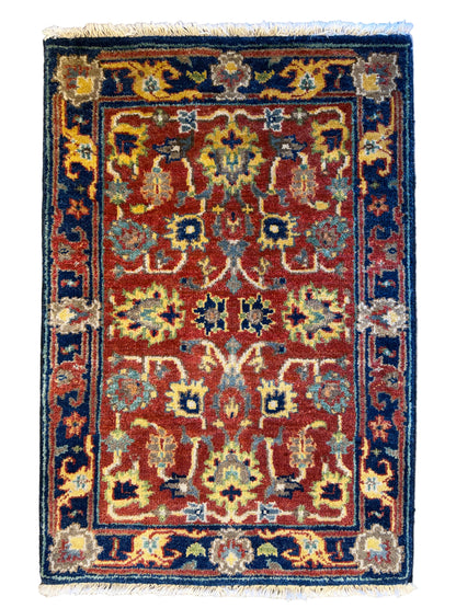 Hand-Knotted IndoHeriz Rug - 2’x3’