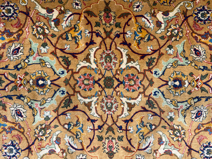 Hand-Knotted Persian Kashan Rug - 9’9”x14’5”