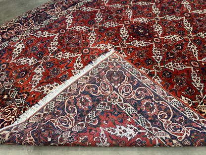 10’5”x14’ Hand-Knotted Persian Bakhtiari Saman Area Rug