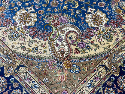 Hand-Knotted 100% Silk SinoPersian Rug - 6'x9'
