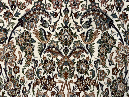Hand-Knotted Pictorial Persian Isfahan Rug - 3’7”x5’10”
