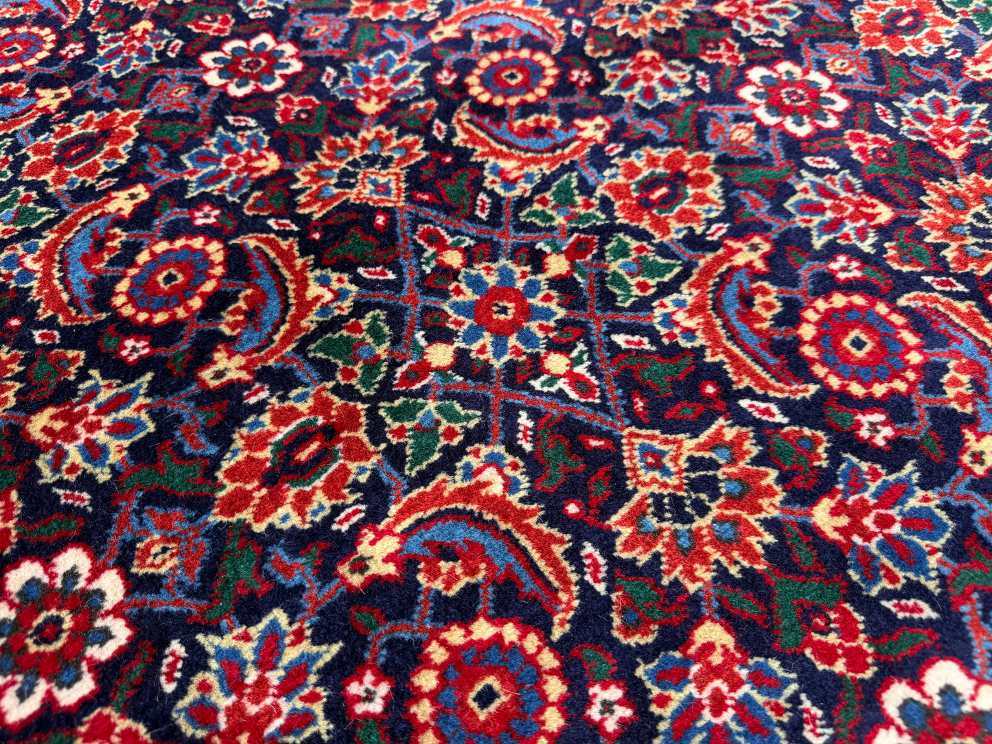 Hand-Knotted Persian Herati Rug - Signed Torabpour - 13’x15’9”