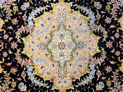 Hand-Knotted Persian Tabriz 60 Raj Rug - 5'1"x7'1"