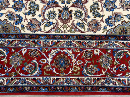 Hand-Knotted Persian Isfahan Rug - 5’x8’