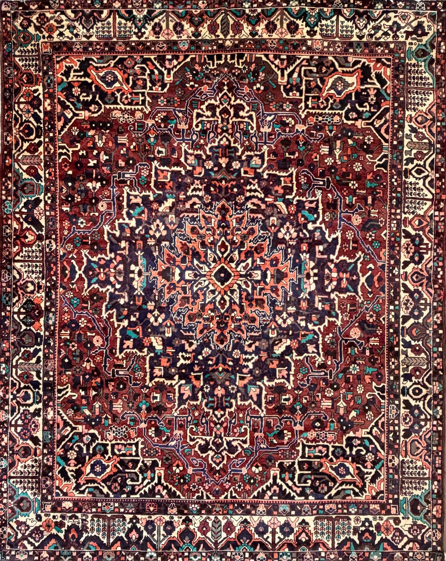 Hand-Knotted Persian Bakhtiari Rug - 10’2”x12’9”