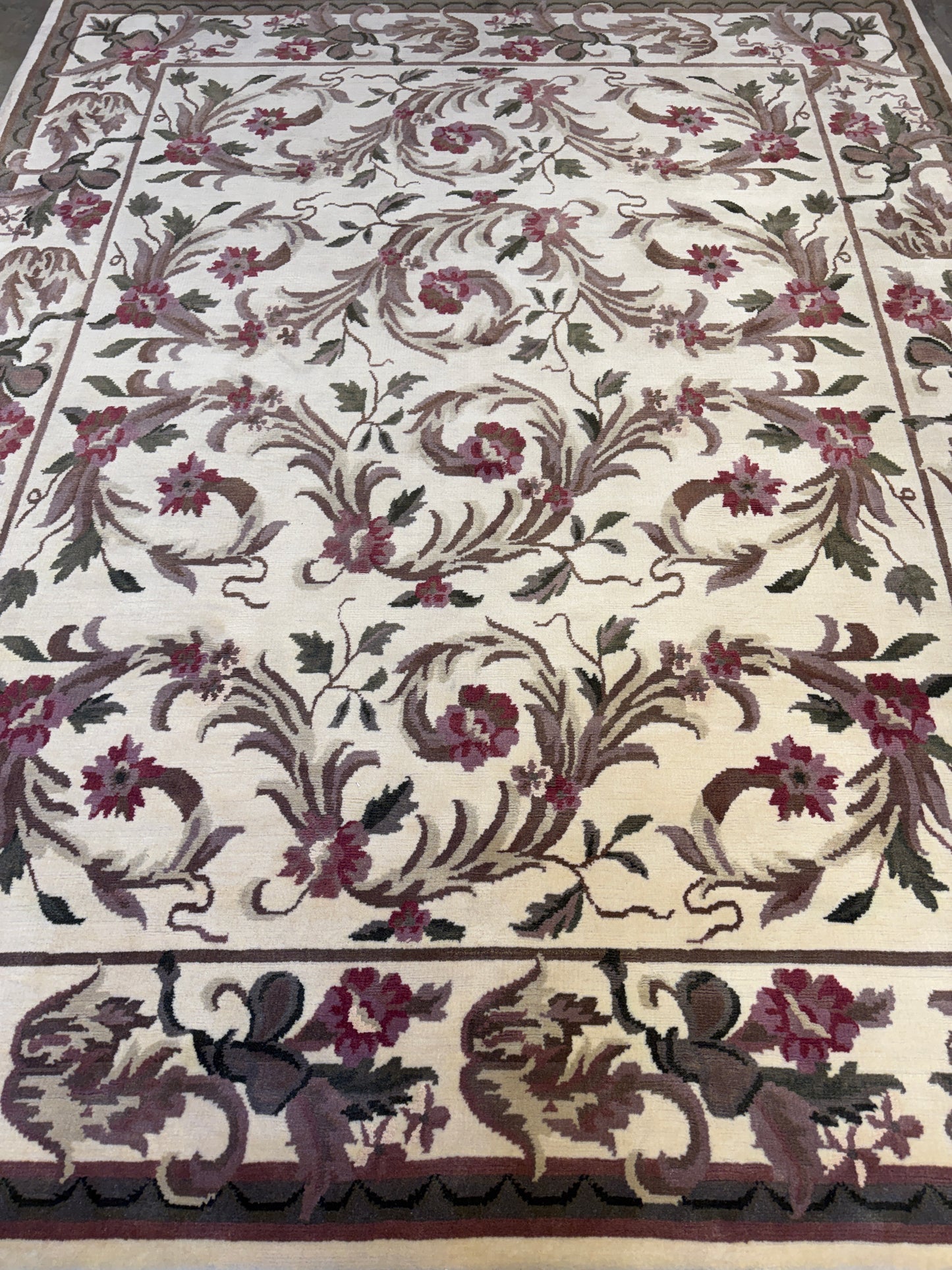 Hand-Knotted Floral Rug - Signed - 8’x10’