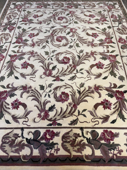 Hand-Knotted Floral Rug - Signed - 8’x10’