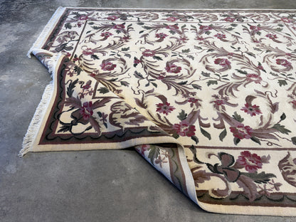 Hand-Knotted Floral Rug - Signed - 8’x10’