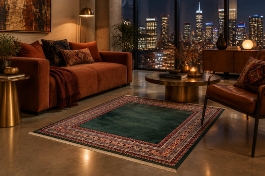 Hand-Knotted Persian Sarouk Gabbeh Rug - 6’9”x6’9”