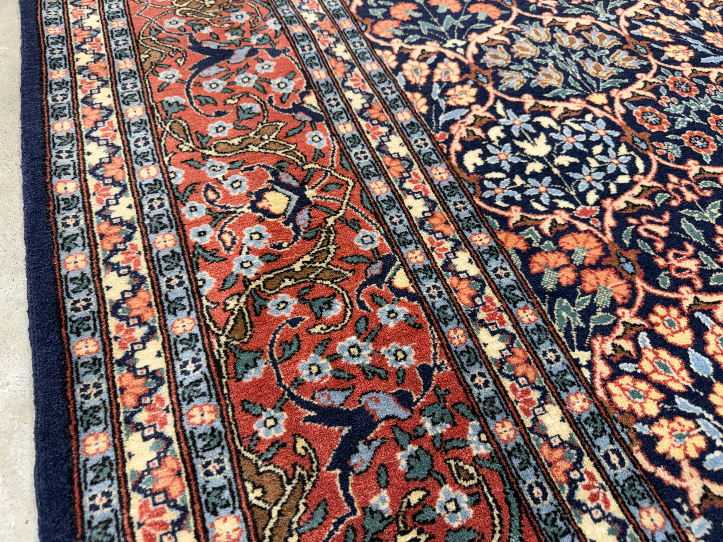 Hand-Knotted Hereke Rug - 6’8”x9’9”