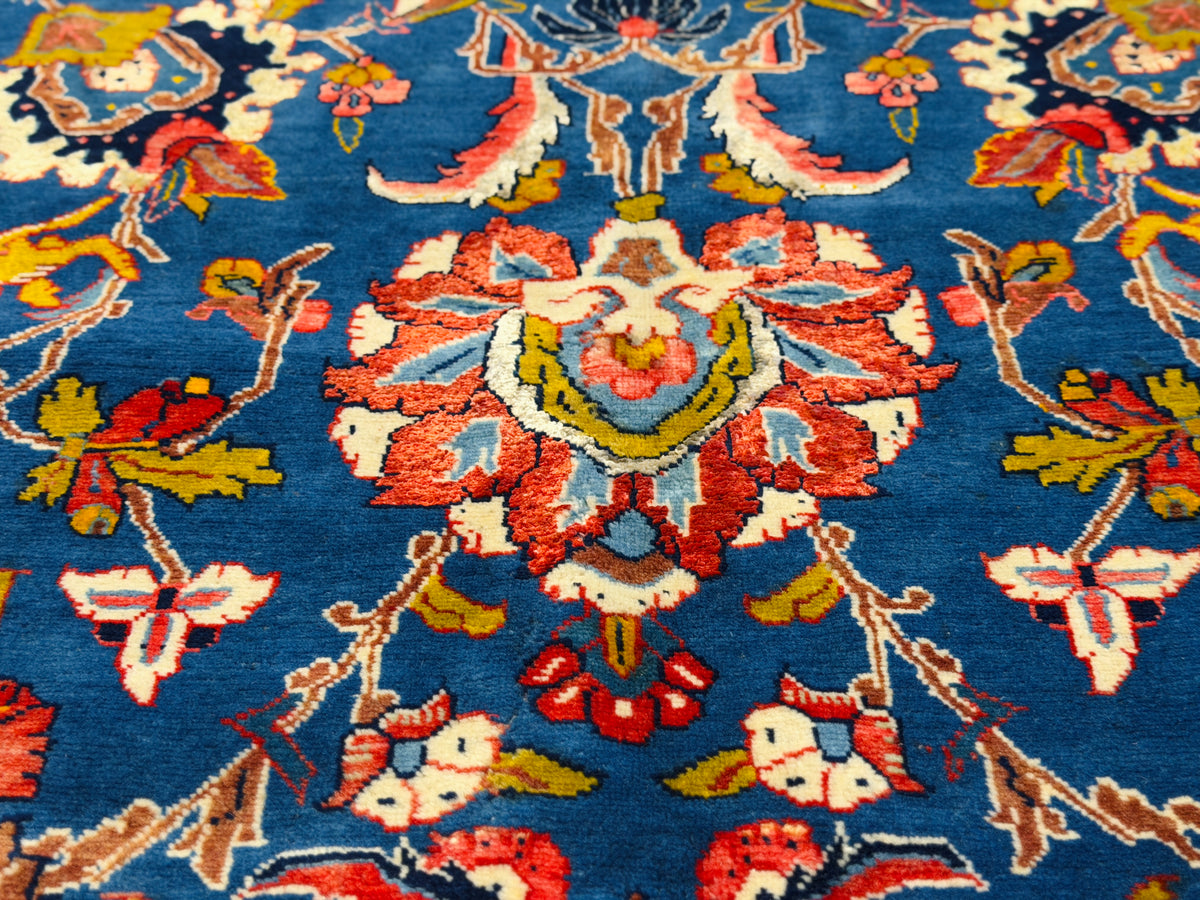 Antique Hand-Knotted Persian Varamin Rug - 10'6"x15'7"