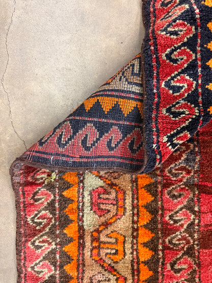 5’7”x10’7” Antique Hand-Knotted Wool Russian Kazak Oriental Rug 5x10 Handmade Carpet