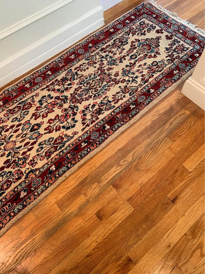 2’x10’ Handmade Sarouk Runner
