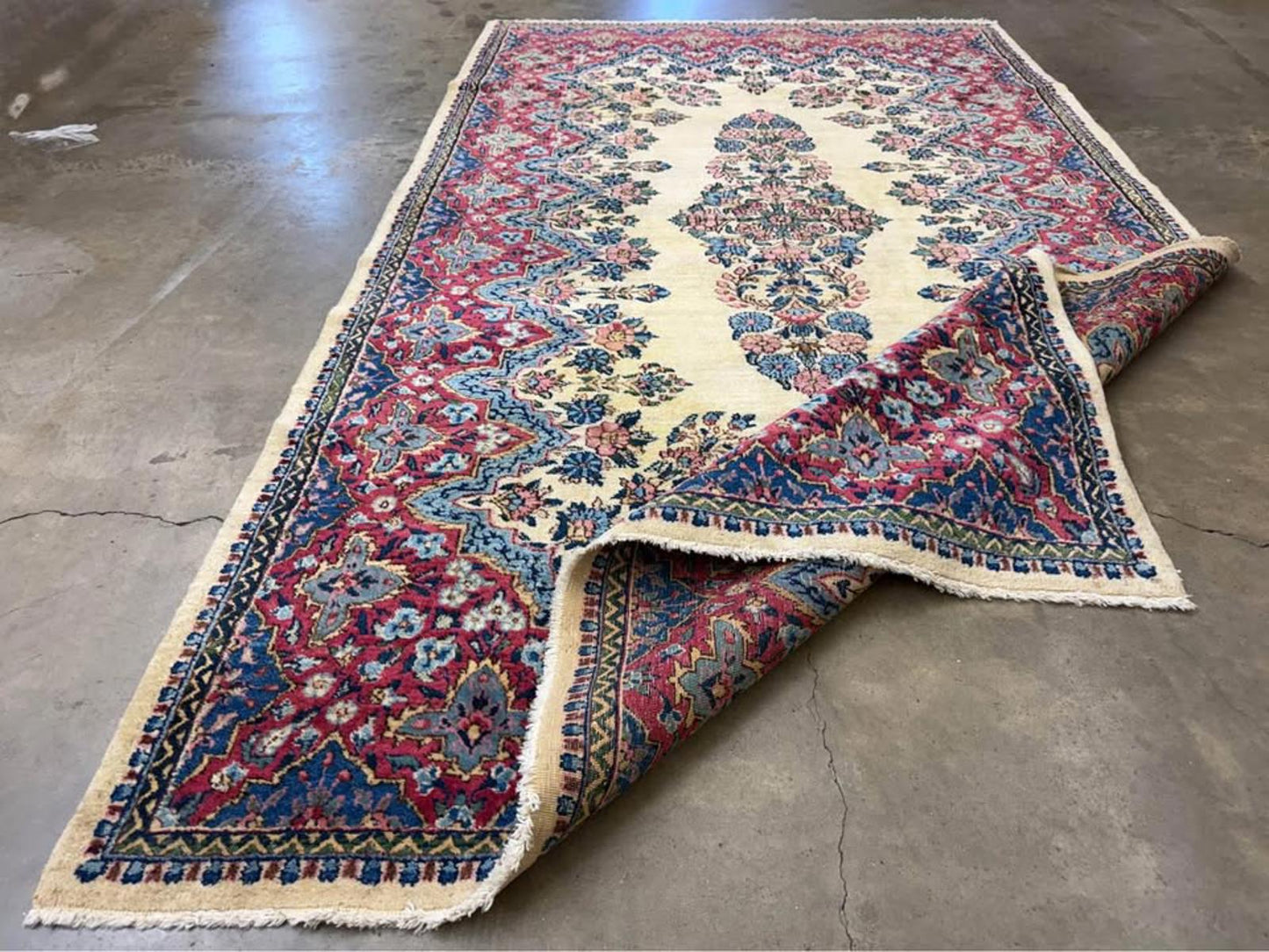 4’2”x7’2” Handmade Kerman Rug