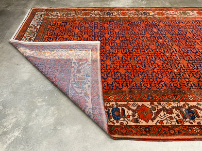 Antique Hand-Knotted Persian Malayer Runner - 6’9”x16’4”