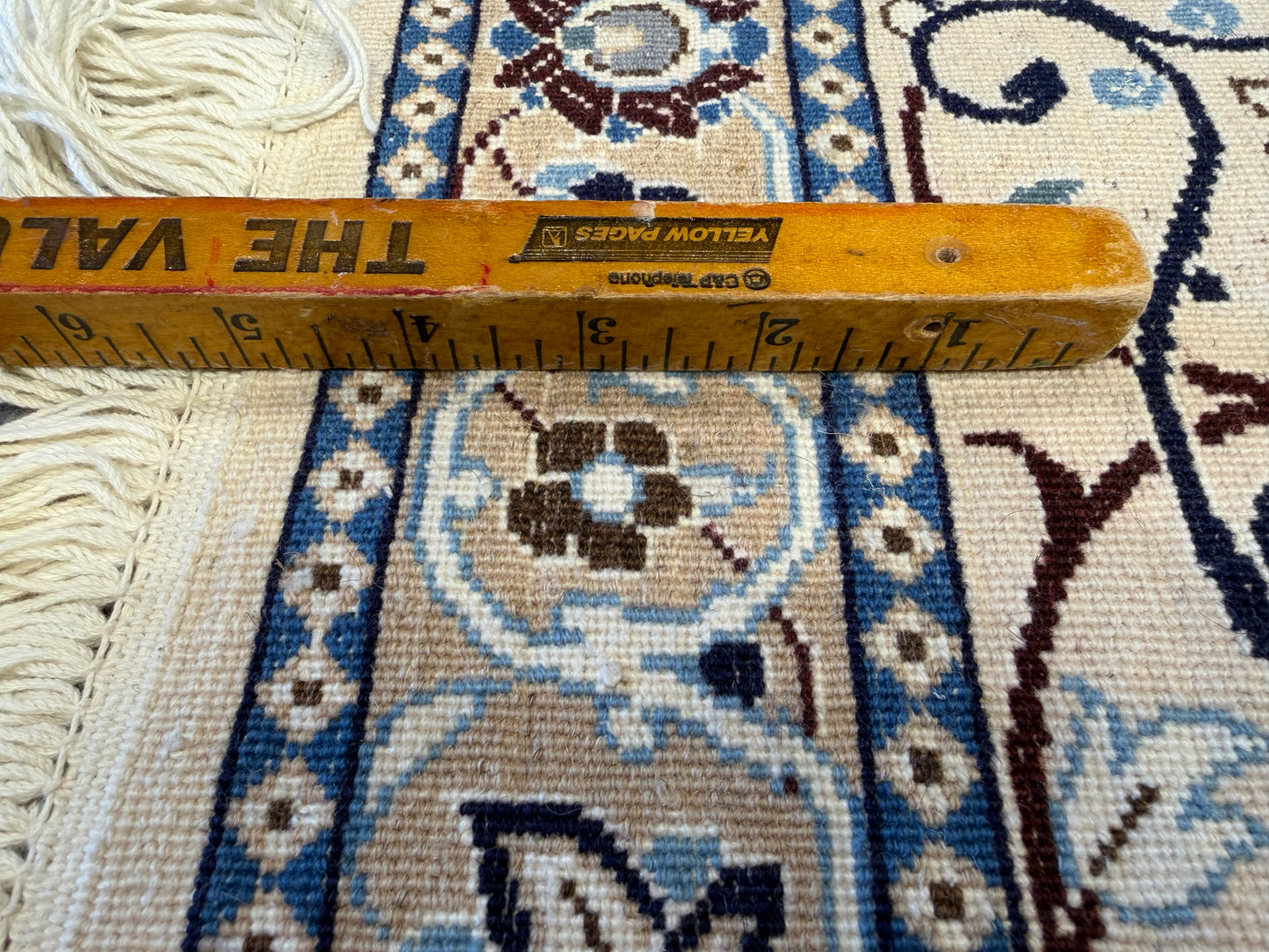 10’x10’ Hand-Knotted Persian Nain Area Rug