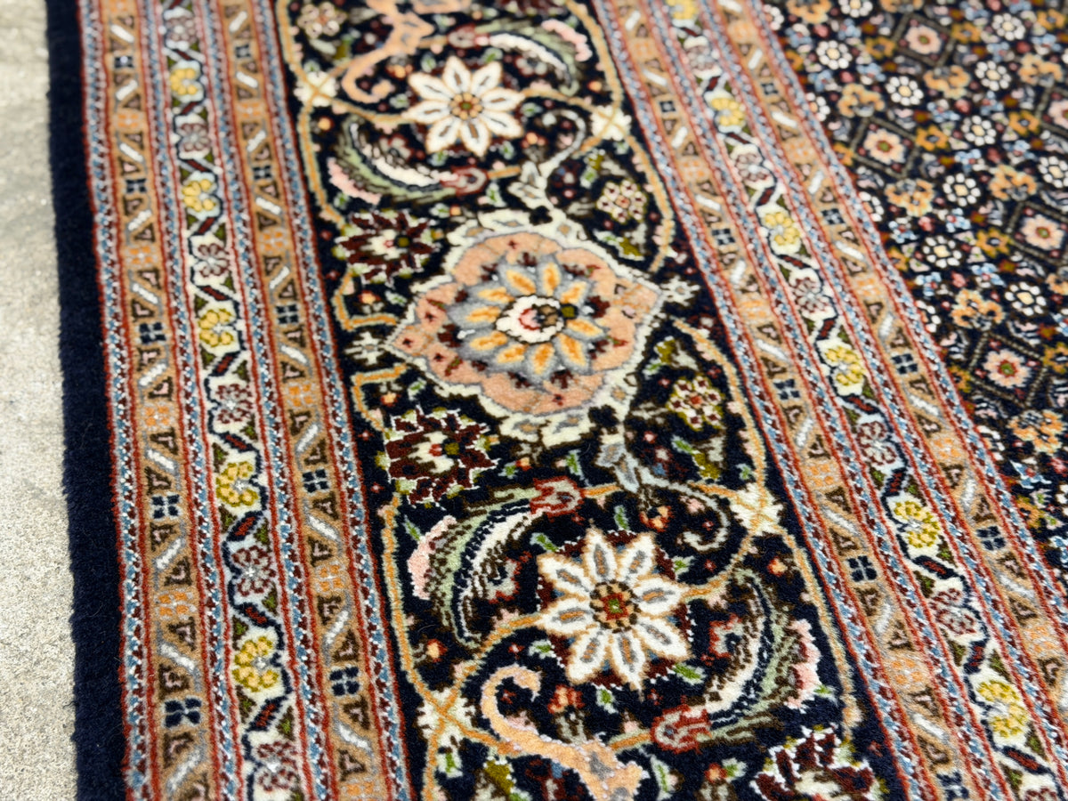Hand-Knotted Persian Tabriz Mahi Rug - 6'6"x9'9"