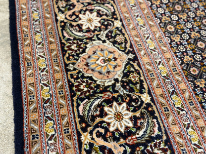 Hand-Knotted Persian Tabriz Mahi Rug - 6'6"x9'9"