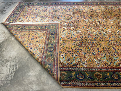 Hand-Knotted Persian Kashan Rug - 9’9”x14’5”