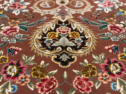 Hand-Knotted 80 Raj Persian Tabriz Rug - 6'9"x9'10"