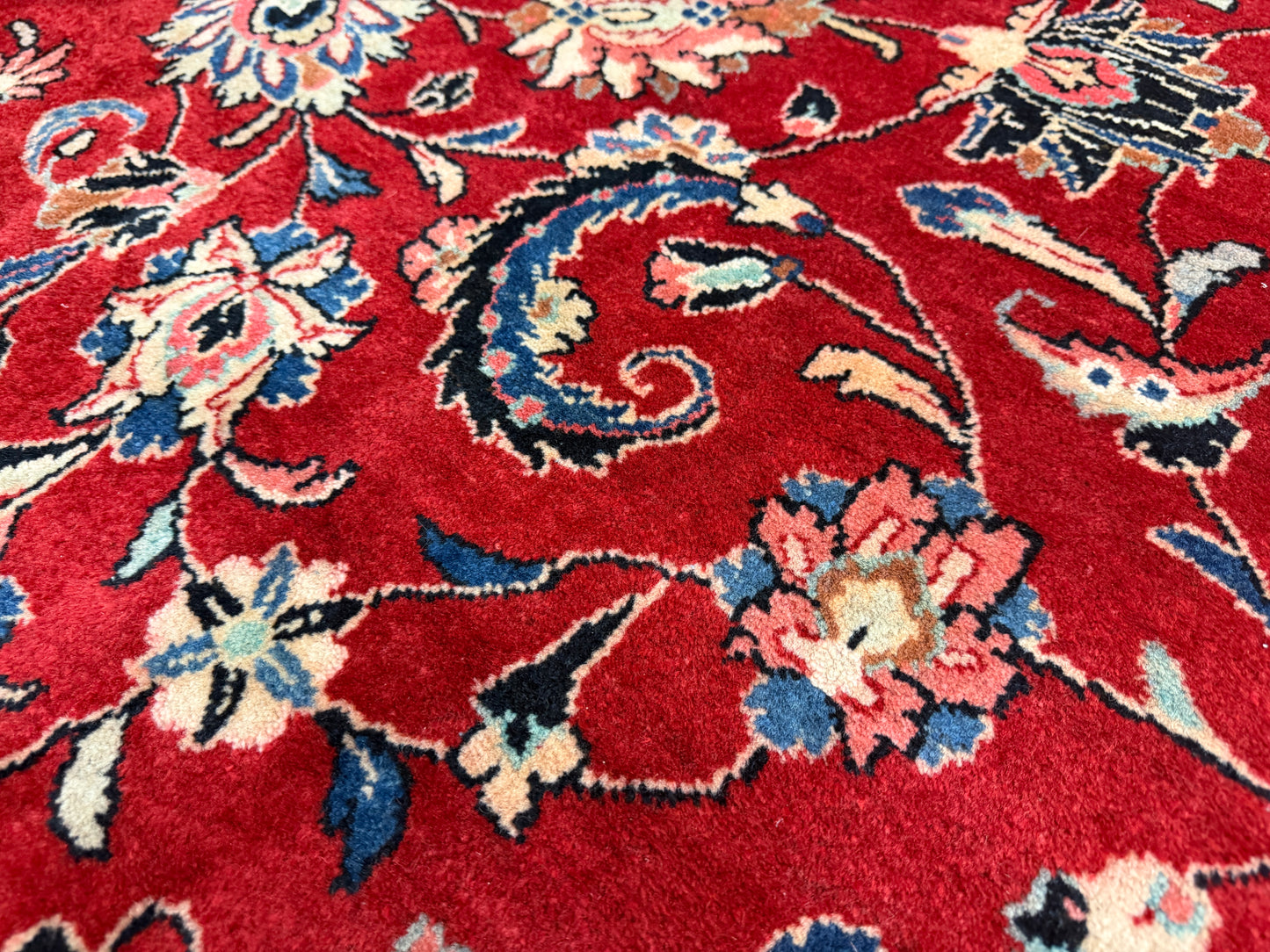 Hand-Knotted Persian Sarouk Rug - 9’6”x12’9”