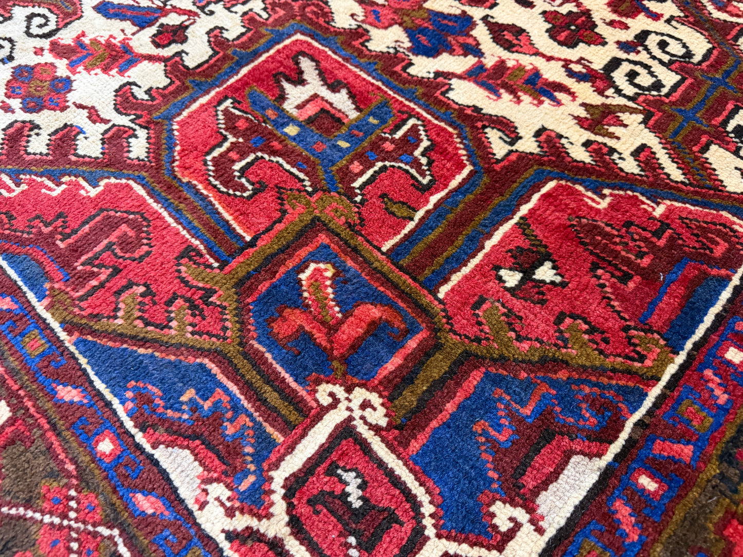 Hand-Knotted Persian Heriz Rug - 9’3”x11’9”