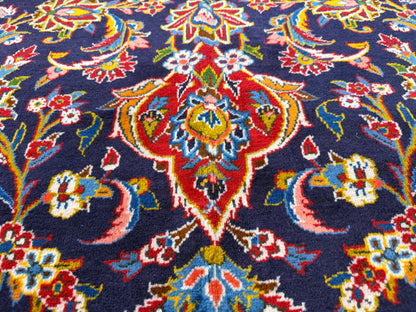 10’3”x16’8” Hand-Knotted Handmade Signed Miraftab Wool Persian Kashan Area Rug