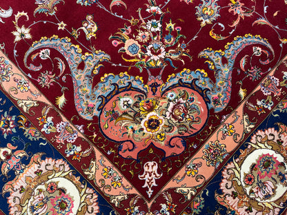 Hand-Knotted 70 Raj Persian Tabriz Rugs - Signed Gharabaghi - 9’10”x13’2”