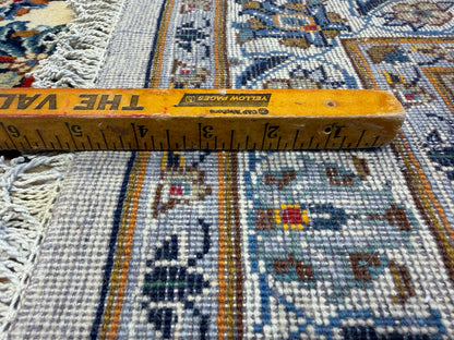 9’4”x13’3” Hand-Knotted Wool Persian Kashan Area Rug