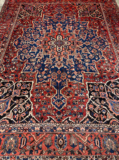 9’8”x12’6” Hand-Knotted Persian Bakhtiari Area Rug