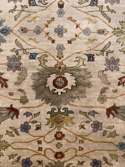 8’x9’10” Hand-Knotted Wool IndoMahal Area Rug