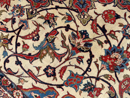Antique Hand-Knotted Persian Isfahan Rug - 11’2”x18’