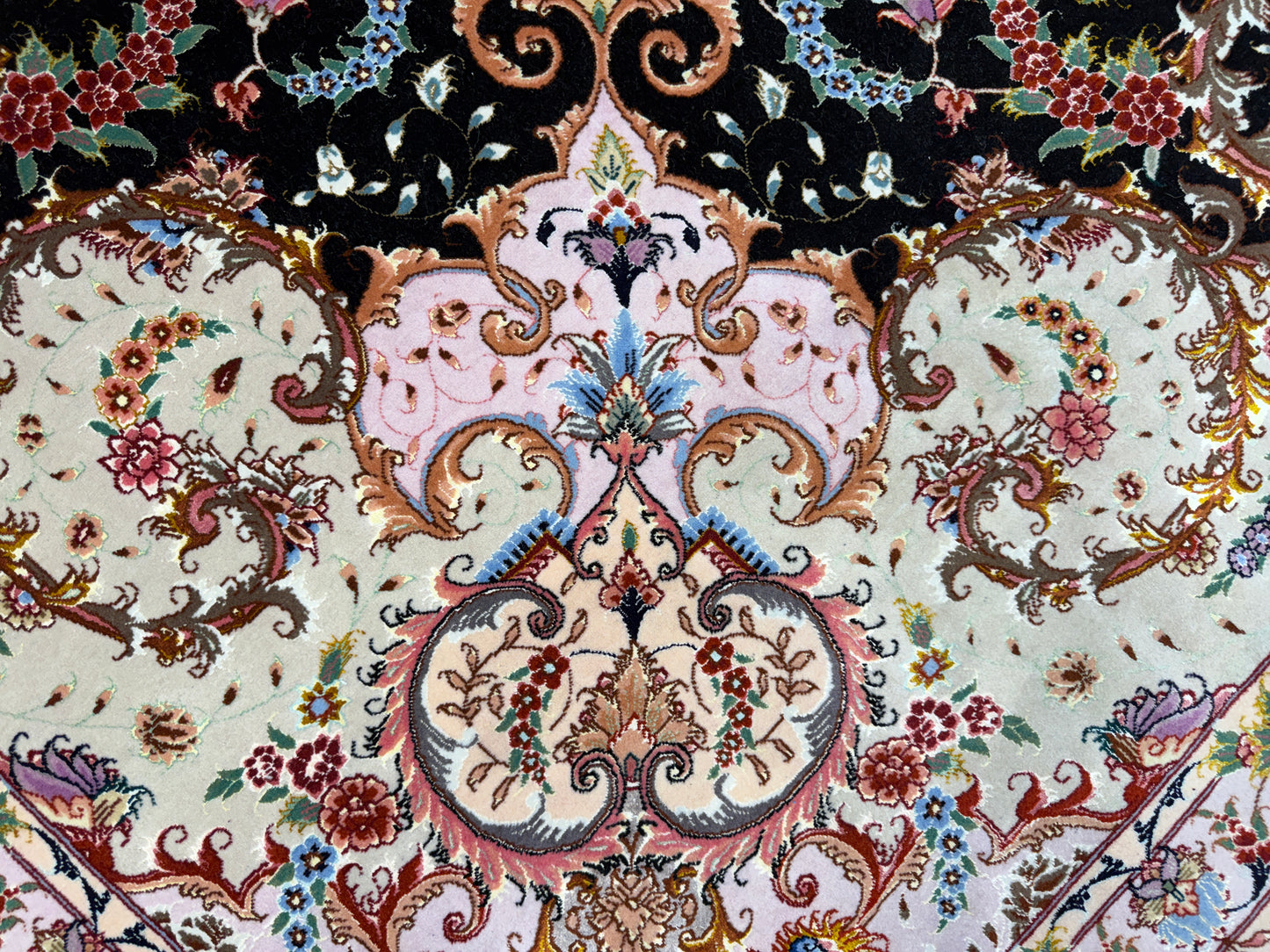 Hand-Knotted 70 Raj Persian Tabriz Rug - Signed Faizi - 9’10”x13’4”