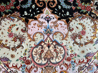 Hand-Knotted 70 Raj Persian Tabriz Rug - Signed Faizi - 9’10”x13’4”