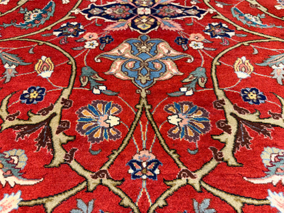 Hand-Knotted Persian Tabriz Rug - 9’9”x12’7”