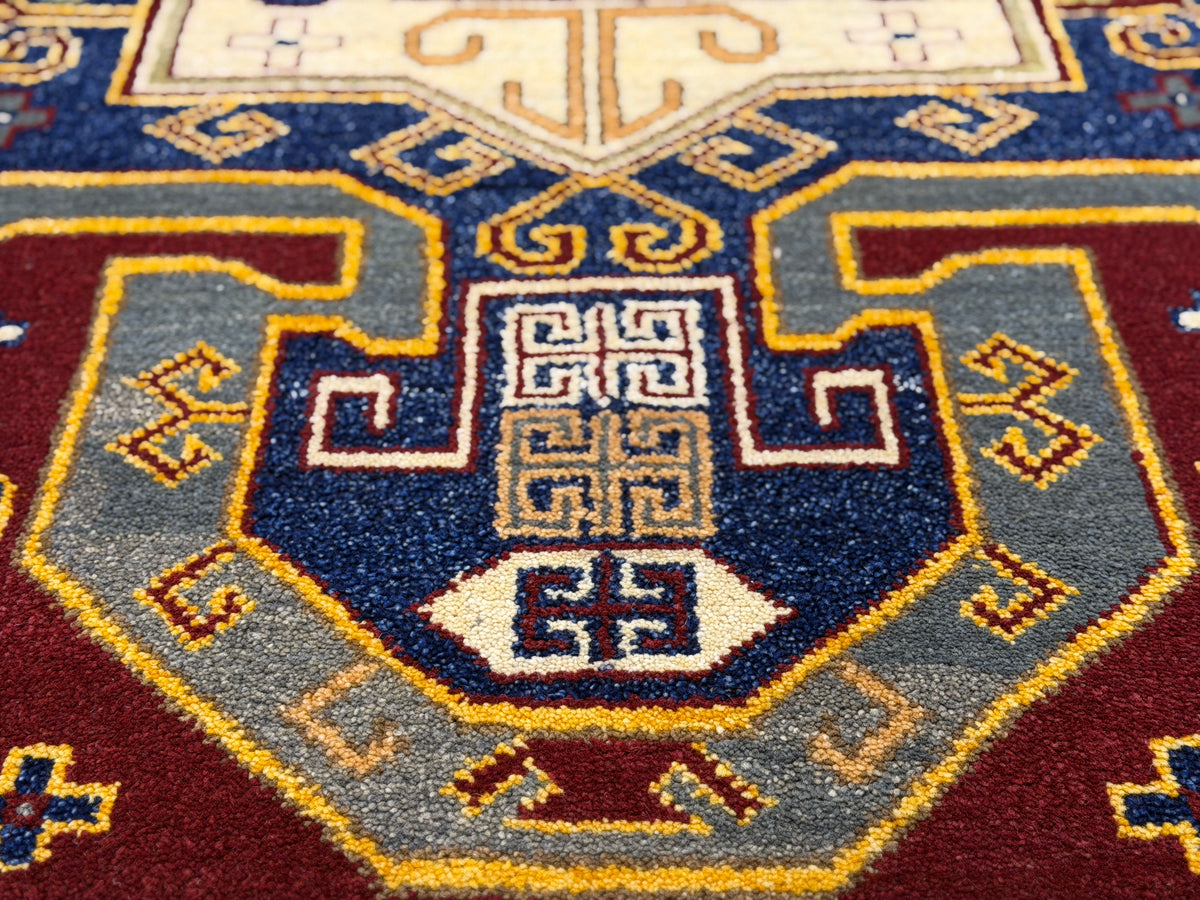Hand-Knotted Kazak Rug - 5’9”x7’10”
