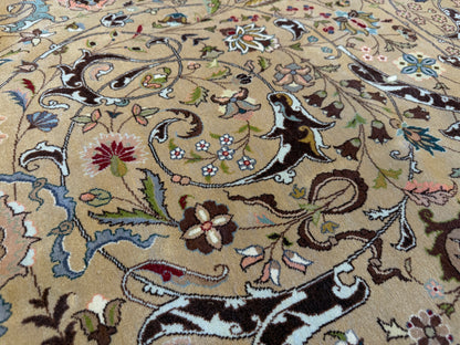 11’3”x16’3” Hand-Knotted 70 Raj Signed Persian Tabriz Rug