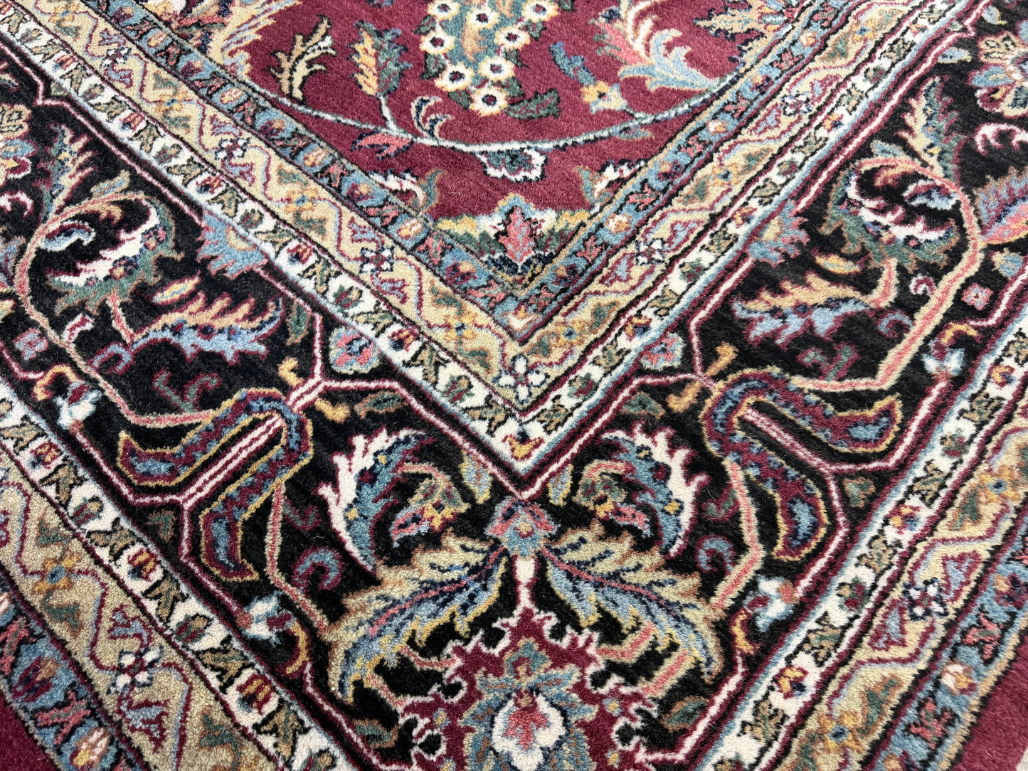 Hand-Knotted Agra Rug - 9’x13’9”