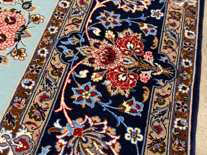 Hand-Knotted Persian Isfahan Rug - Signed Enteshari - 5’x7’9”