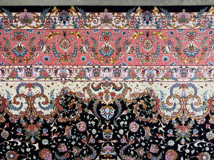 Hand-Knotted 70 Raj Persian Tabriz Rug - Signed Faizi - 9’10”x13’4”