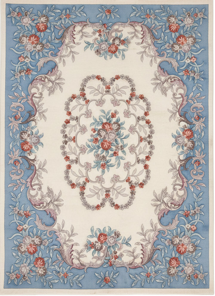 8'2"x11'2" Handmade 100% Wool Chinese Abusson Rug