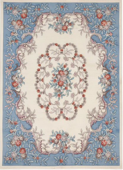 8'2"x11'2" Handmade 100% Wool Chinese Abusson Rug