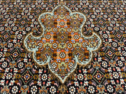 Hand-Knotted Persian Tabriz Mahi Rug - 9’9”x13’4”