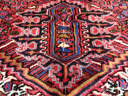 Hand-Knotted Persian Heriz Rug - 10’2”x12’11”