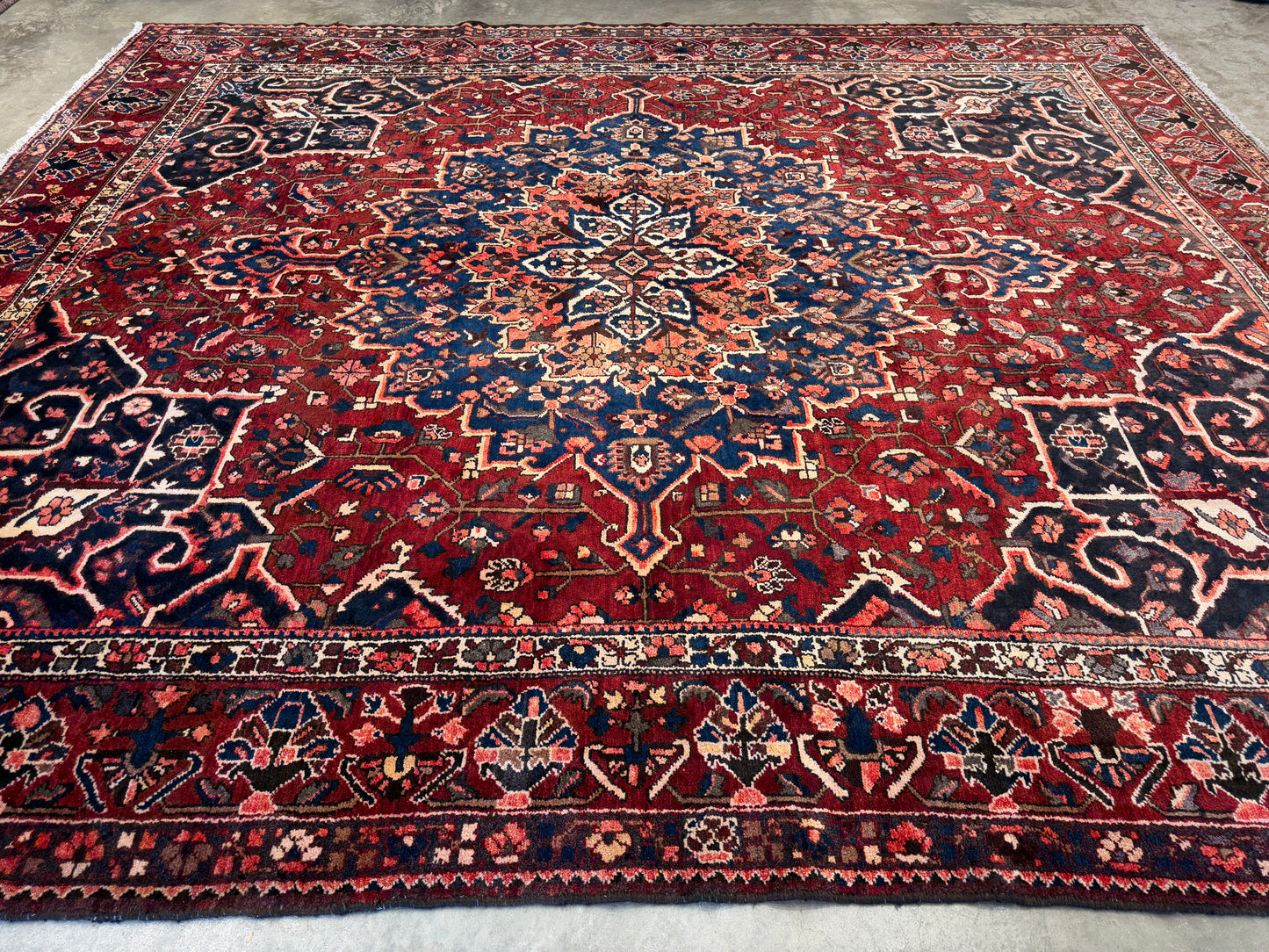 Hand-Knotted Persian Bakhtiari Rug - 10’4”x12’3”
