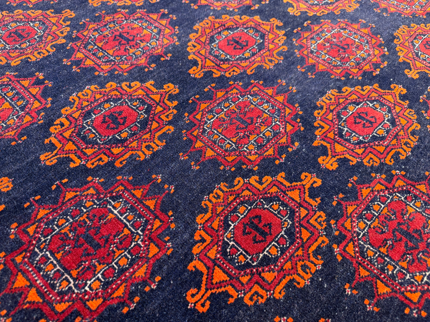 6’5”x9’10” Hand-Knotted Wool Bokhara Oriental Area Rug