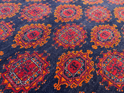6’5”x9’10” Hand-Knotted Wool Bokhara Oriental Area Rug