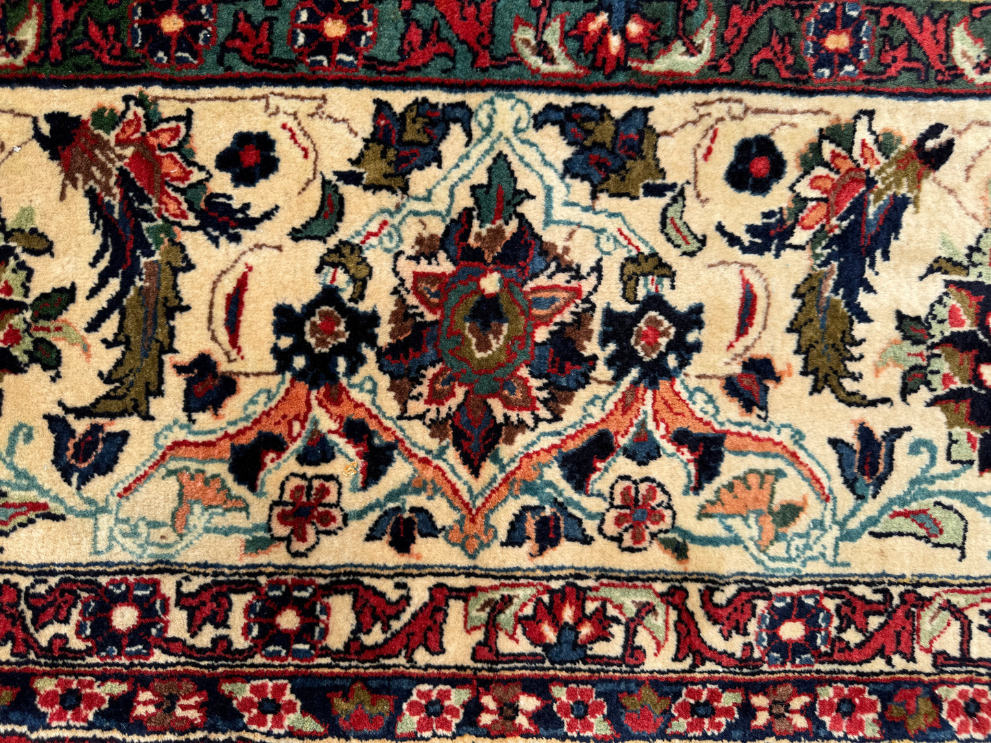 Hand-Knotted Persian Sarouk Rug - 10’x21’8”