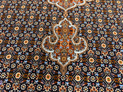 Hand-Knotted Persian Tabriz Mahi Rug - 4’8”x6’8”